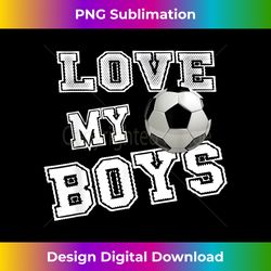 Retro I Love My Boys Soccer Gifts for Moms-Futbol Soccer Mom - Deluxe PNG Sublimation Download - Lively and Captivating Visuals