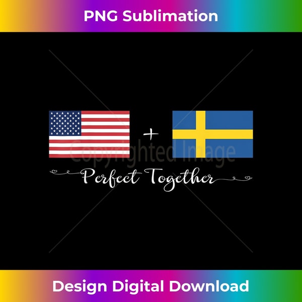 American + Swedish Perfect Together Flag Sophisticated PNG Inspire