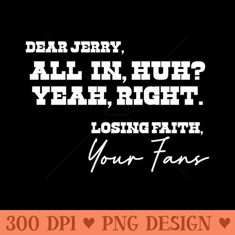 Open Letter to Jerry Jones - PNG Download Collection - Variety