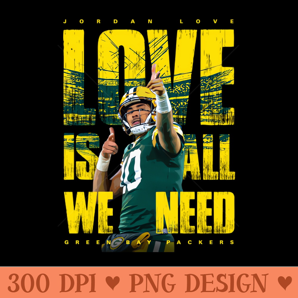 Jordan Love - Digital PNG Art - High Quality 300 DPI