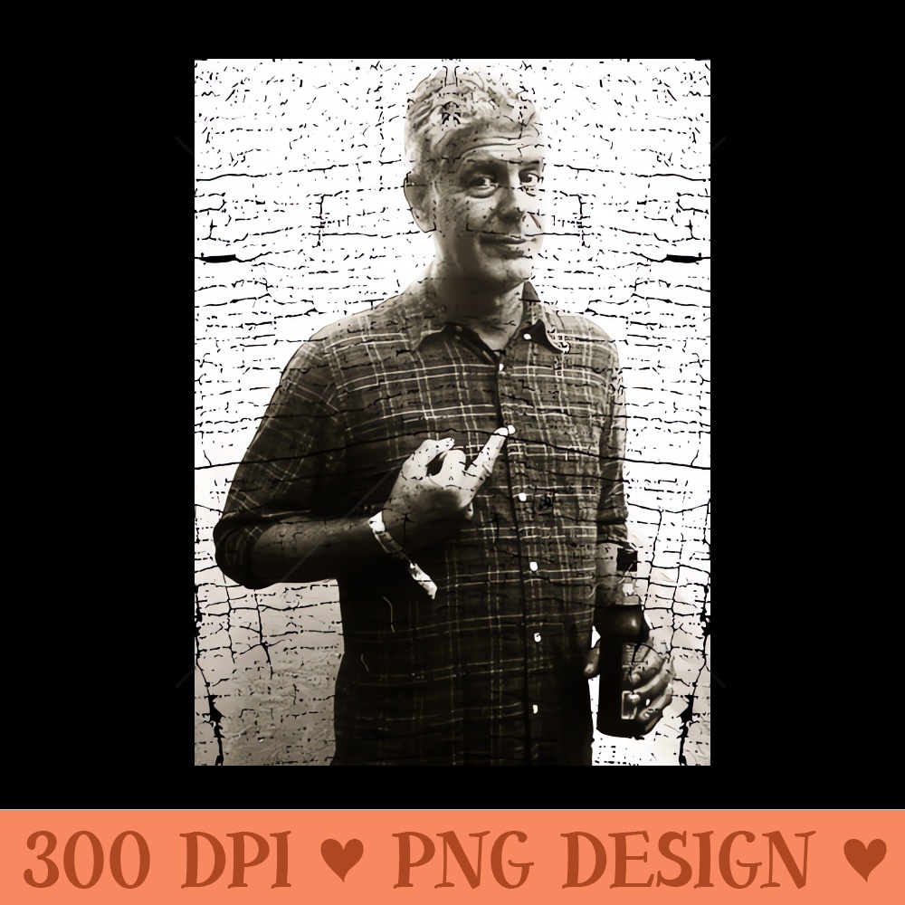 vintage anthony bourdain Legendary Chef - PNG File Download - Professional Design