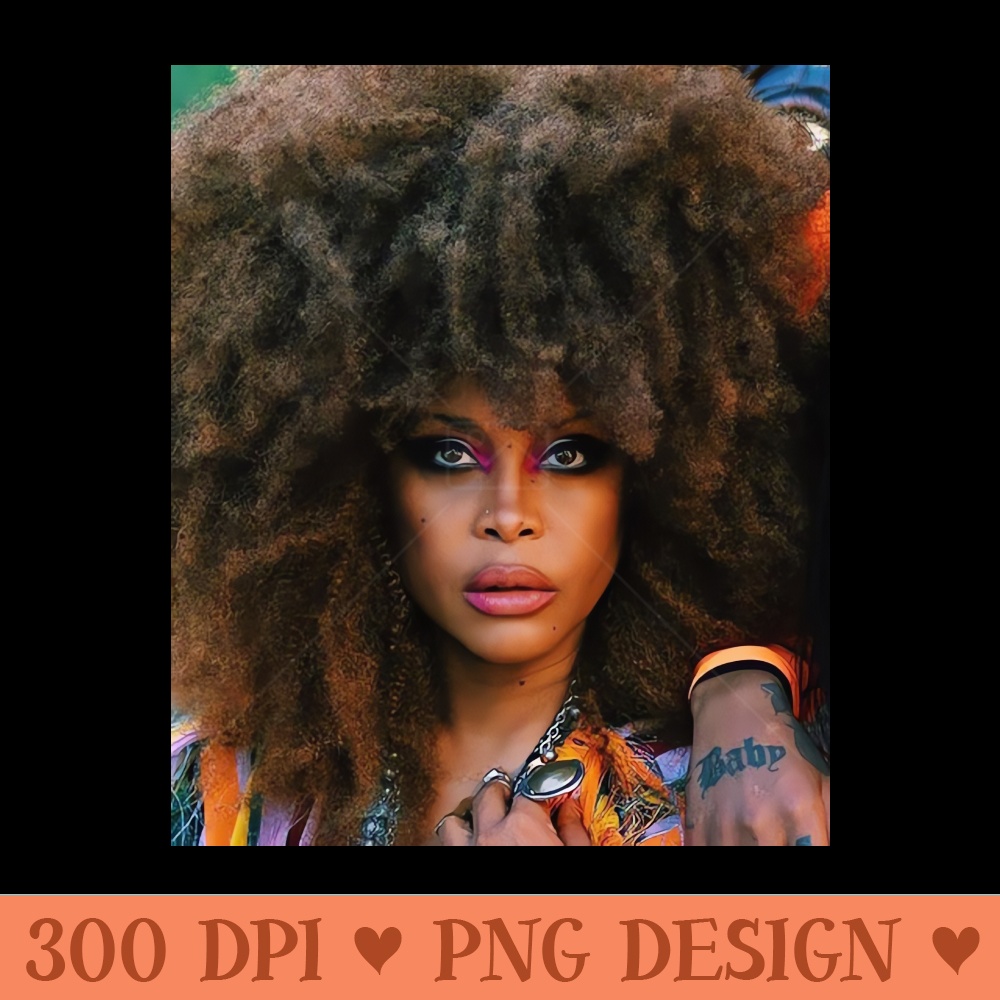 Erykah Badu Black History RNB - Downloadable PNG - Unique