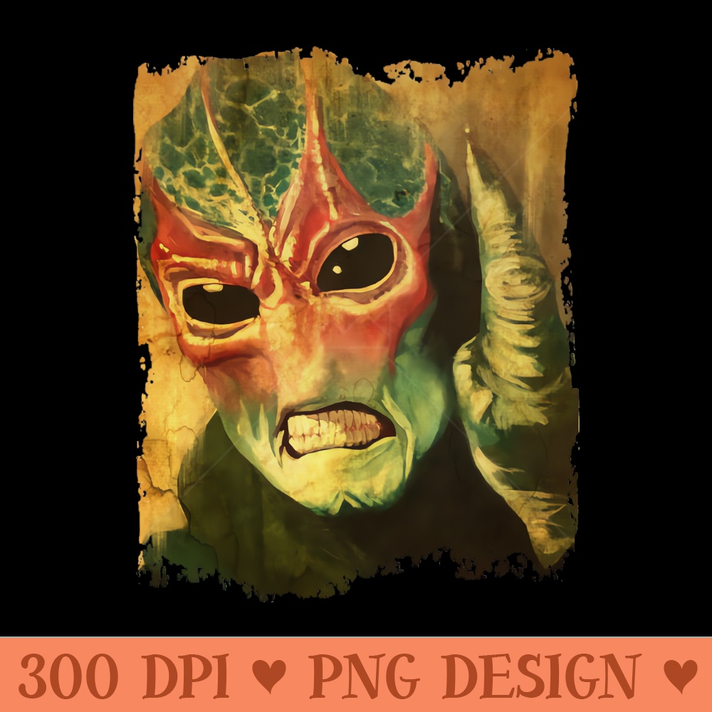 The alien raises his middle finger - Digital PNG Graphics - Variety