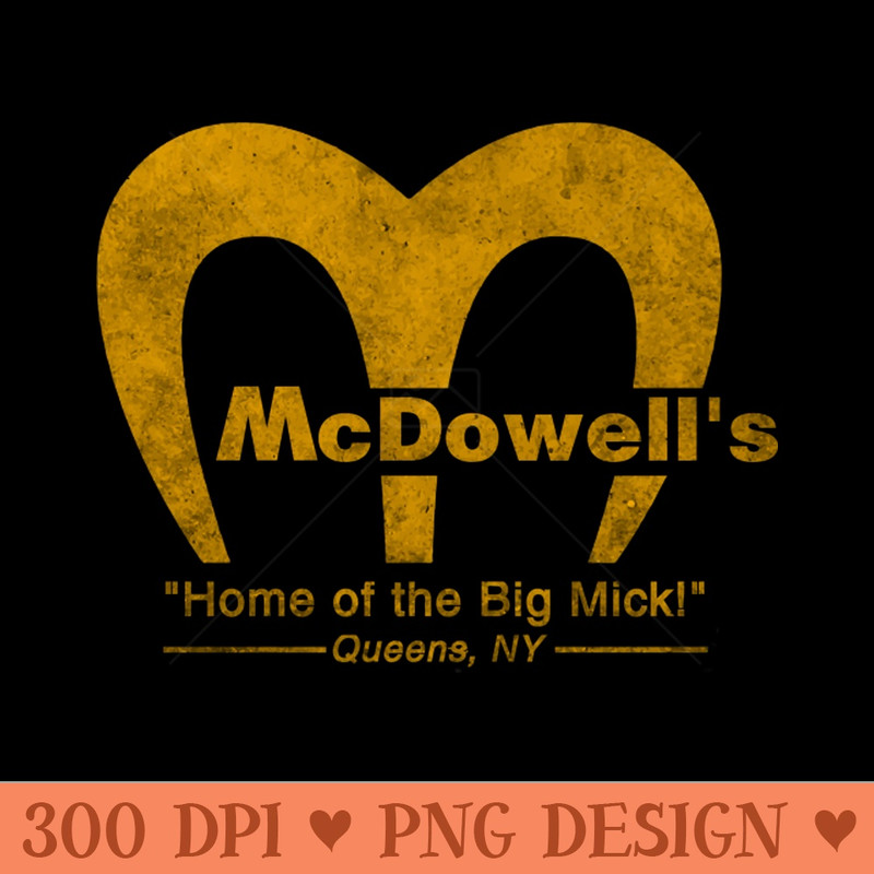 McDowell's Vintage Retro - Digital PNG Art - Customer Support