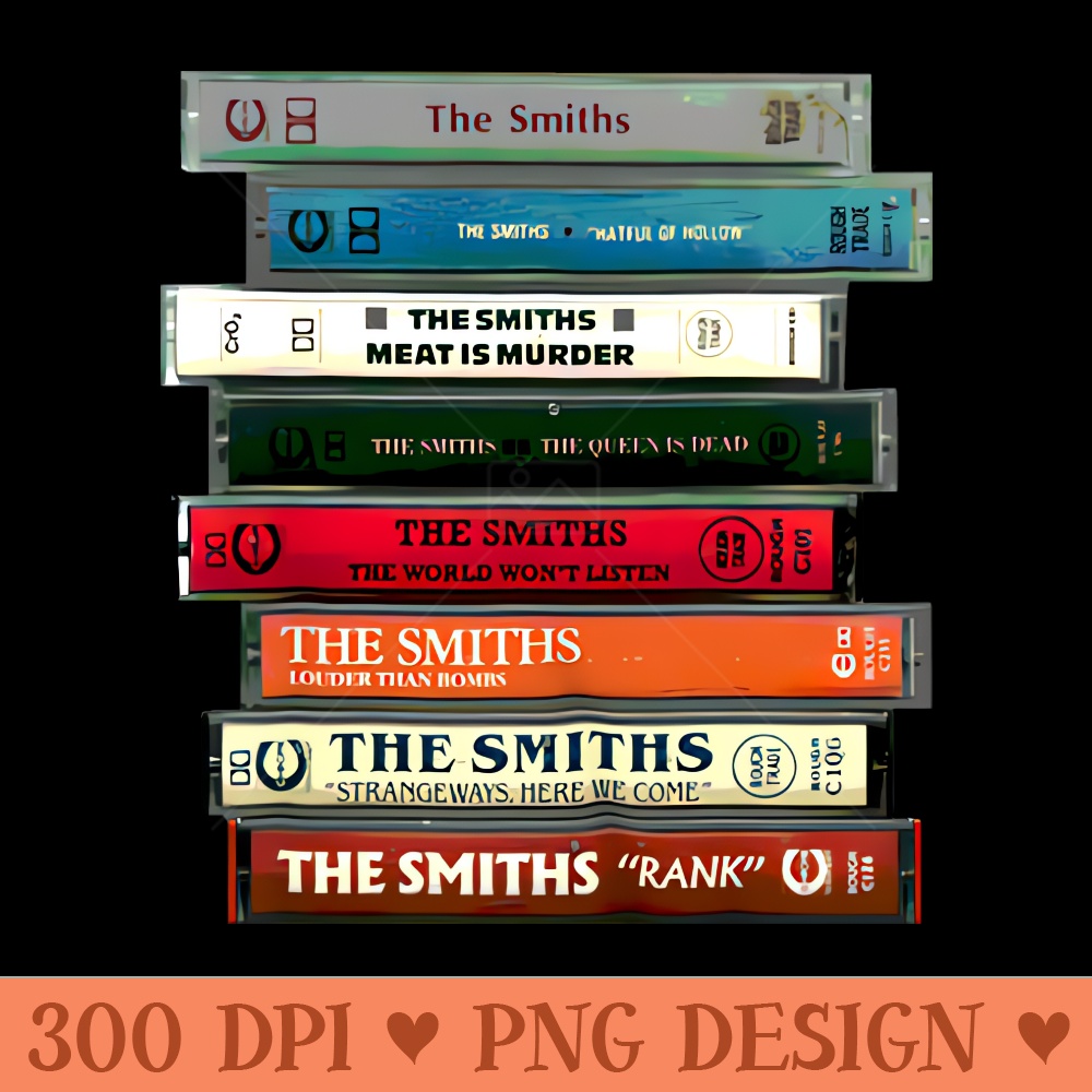 The Smiths Cassettes - Instant PNG Download - Latest Updates