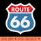 Route 66 Weathered - PNG Download Collection - High Quality 300 DPI