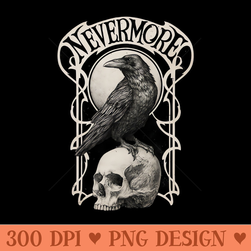Nevermore - Sublimation PNG Designs - Convenience
