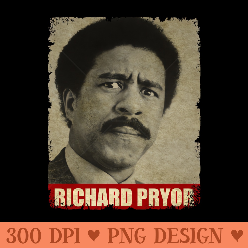 Richard Pryor - NEW RETRO STYLE - PNG Download Website - Customer Support