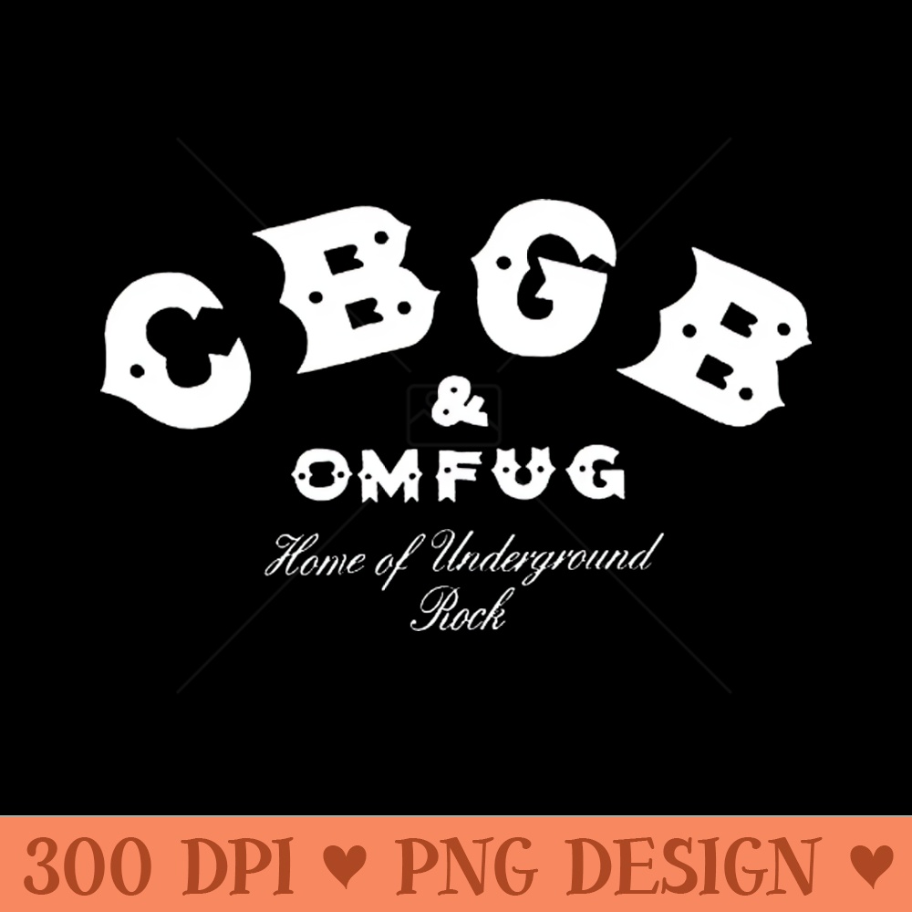 CBGB - Digital PNG Files - Flexibility