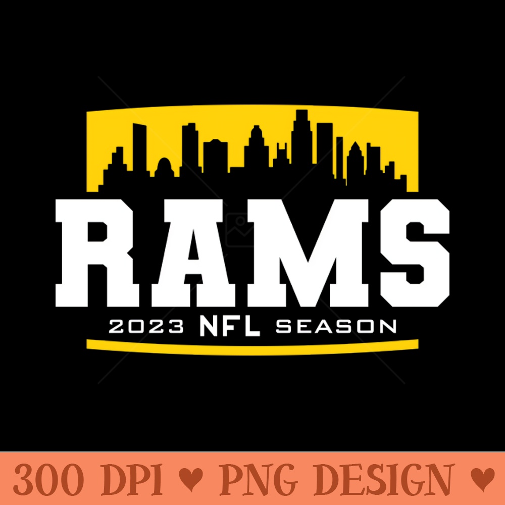 2023 Rams - PNG Downloadable Art - Flexibility