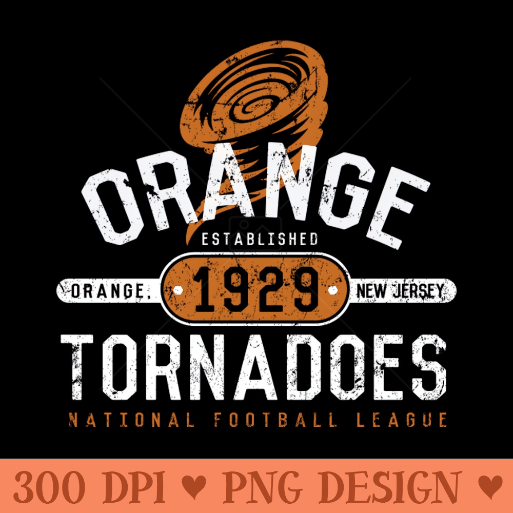 Orange Tornadoes Football - Premium PNG Downloads - Unique