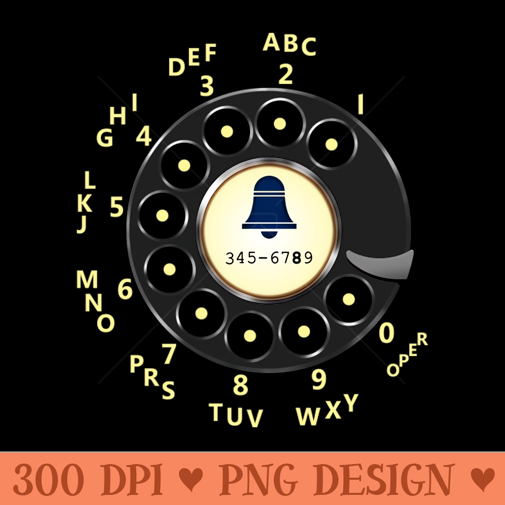 Retro Rotary Dial - PNG Illustrations - Variety