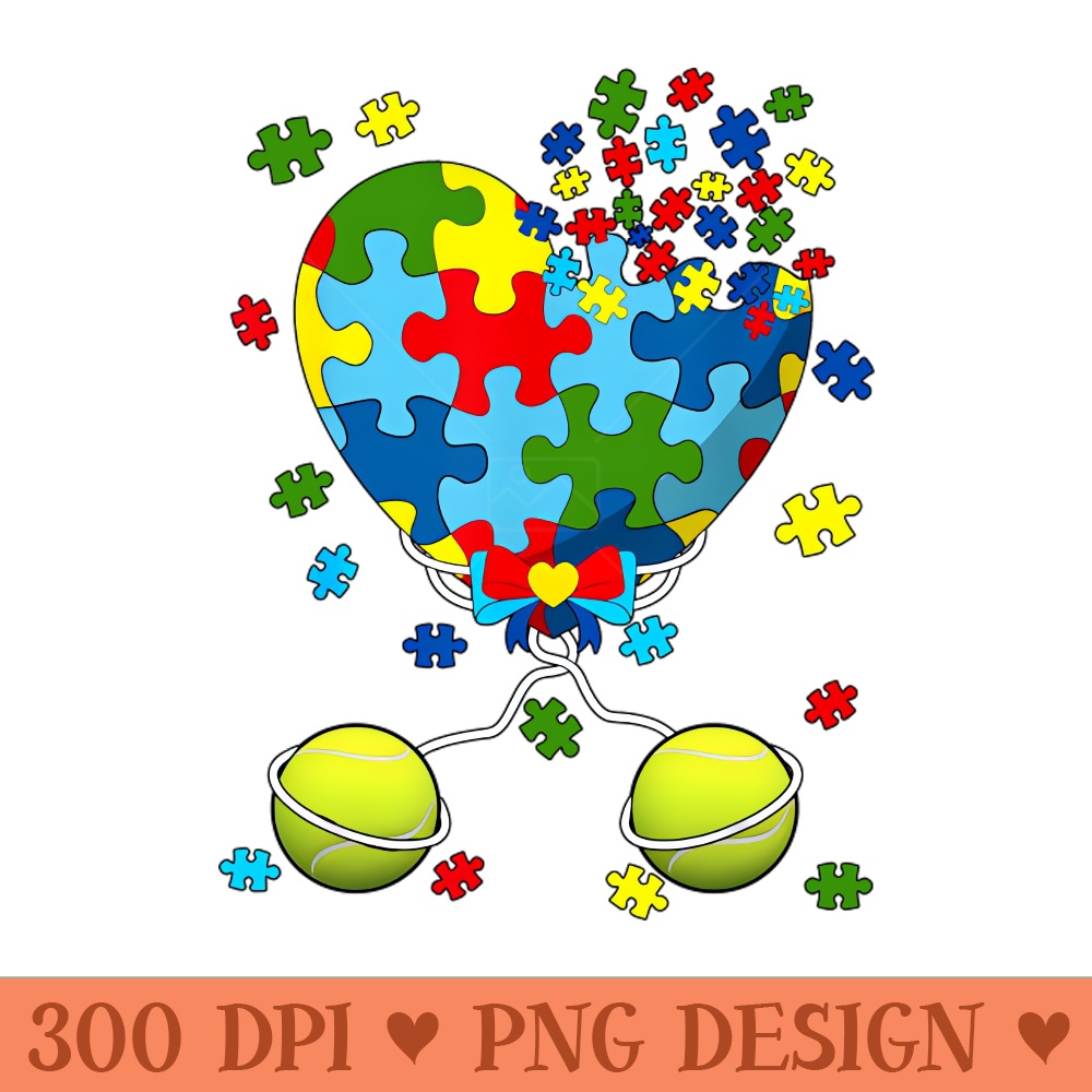 Tennis Autism Awareness Day, Autism Awareness Bracelet - Digital PNG Files - Good Value