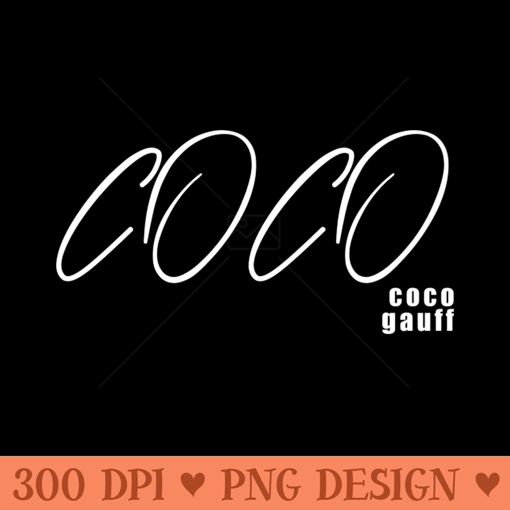Coco-singnature - PNG Designs - Unique