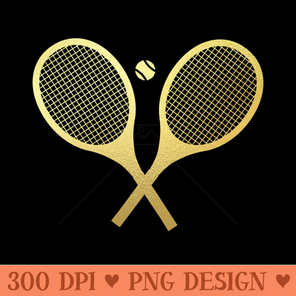 Faux Gold Tennis Rackets - Free PNG Downloads - Flexibility