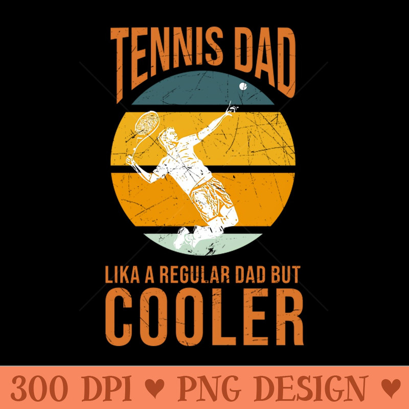 Tennis dad Retro style Grunge - PNG Illustrations - Convenience