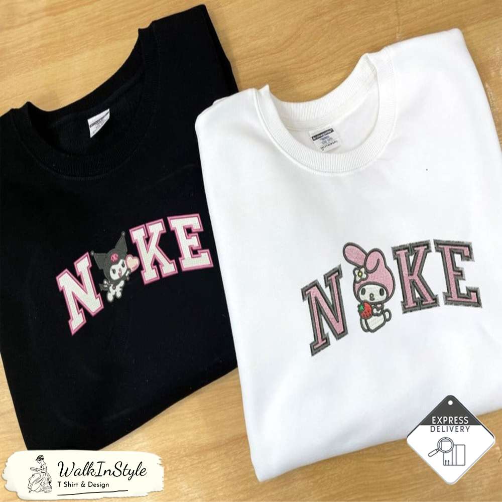 Nike Kuromi Melody Couple Embroidered Sweatshirt - Viralustee.jpg