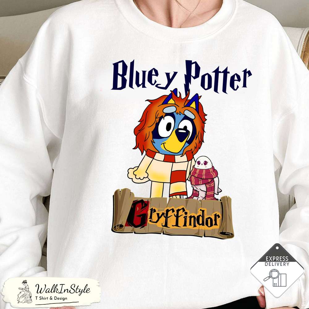 Bluey Potter Gryffindor Sweatshirt - Viralustee.jpg