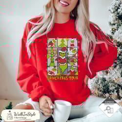 grinch eras tour christmas sweatshirt