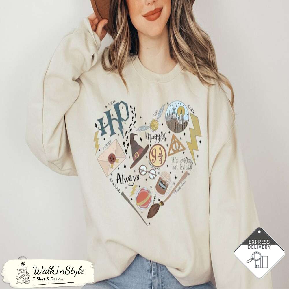 Pottery Witch Heart Valentine Harry Potter Universal Studios Sweatshirt - Viralustee.jpg
