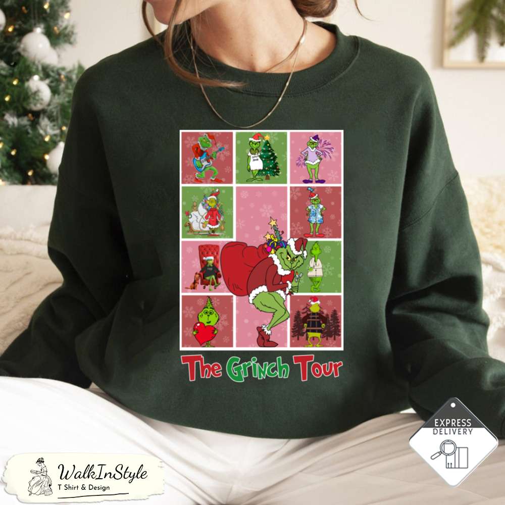 The Grinch Eras Tour Christmas Sweatshirt - Viralustee.jpg