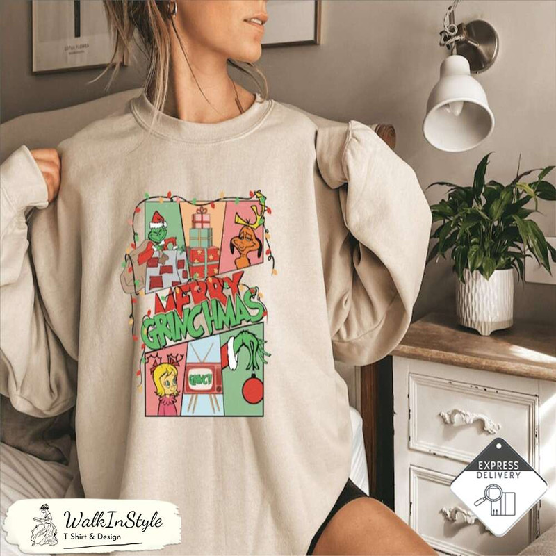 Vintage Grinch Christmas Sweatshirt, Christmas Gift For Your Family - Viralustee.jpg
