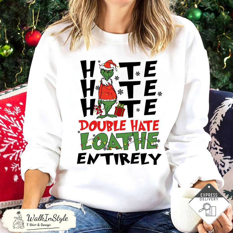 Vintage Hate Hate Hate Double Hate Loathe Entirely Sweatshirt - Viralustee.jpg