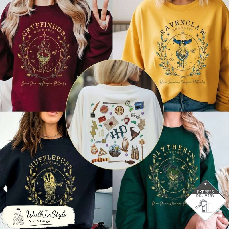 Vintage Hogwarts Sweatshirts, Wizard Sweatshirt, Wizarding World Sweatshirt - Viralustee 1.jpg