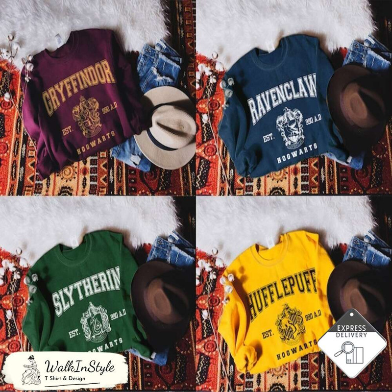 Wizard Houses Family Shirt, HP Sweatshirt - Viralustee.jpg
