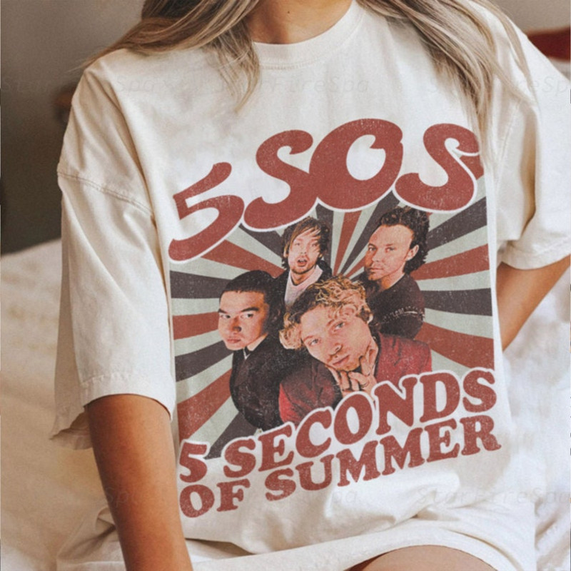5SOS Funny Shirt, 5 Seconds Of Summer Shirt, Vintage The Show 2023 Tour 5 Seconds Of Summer Sweatshirt, 5SOS Comfort Color Shirt, 5SOS Gift.jpg