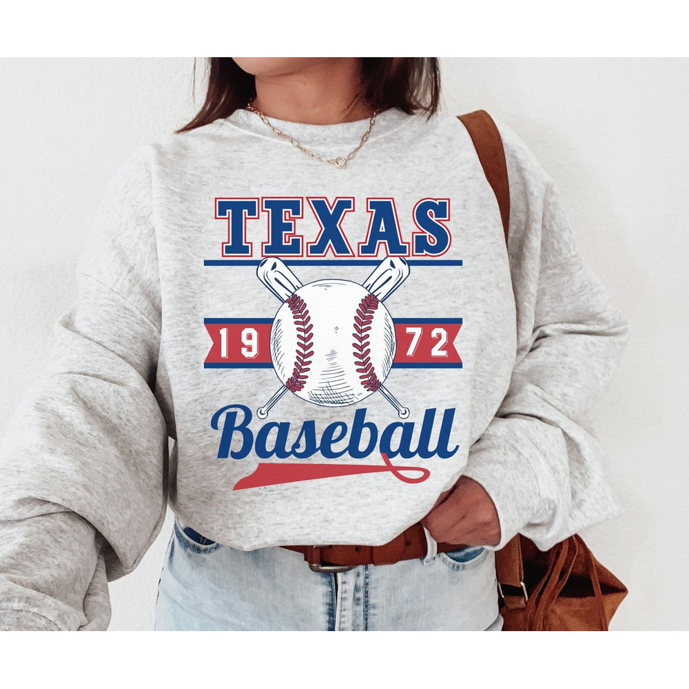 90s Vintage Texas Crewneck, Vintage Unisex Sweatshirt, Gift For Fan Baseball Club.jpg