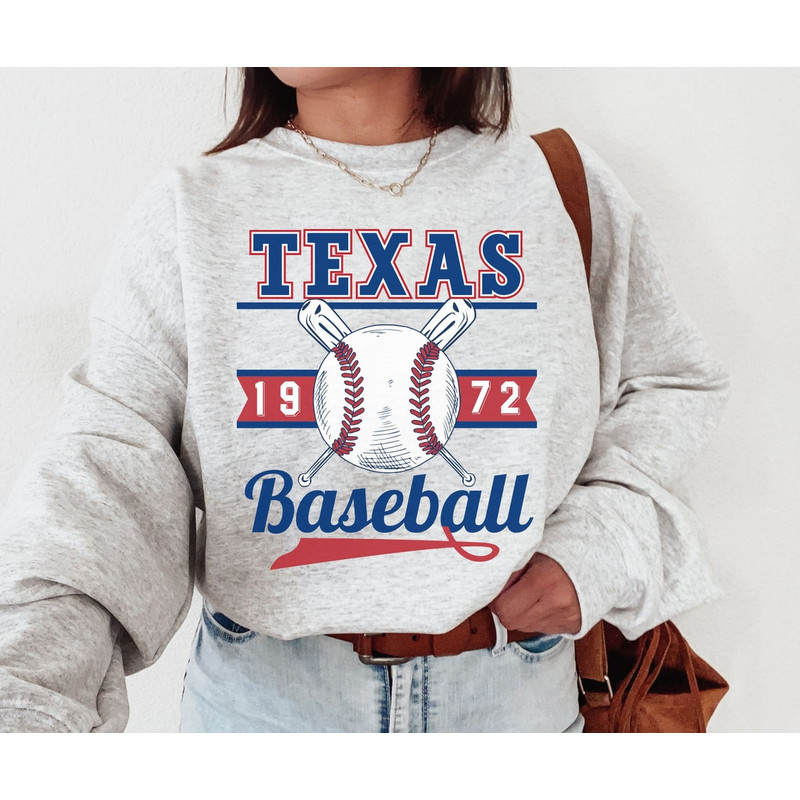 90s Vintage Texas Crewneck, Vintage Unisex Sweatshirt, Gift For Fan Baseball Club.jpg