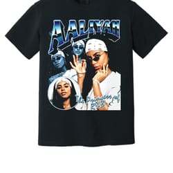 aaliyah 90's vintage style bootleg t-shirt - tribute to an iconic r&b queen