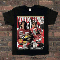 ayrton senna 90s racing retro vintage bootleg unisex classic t-shirt