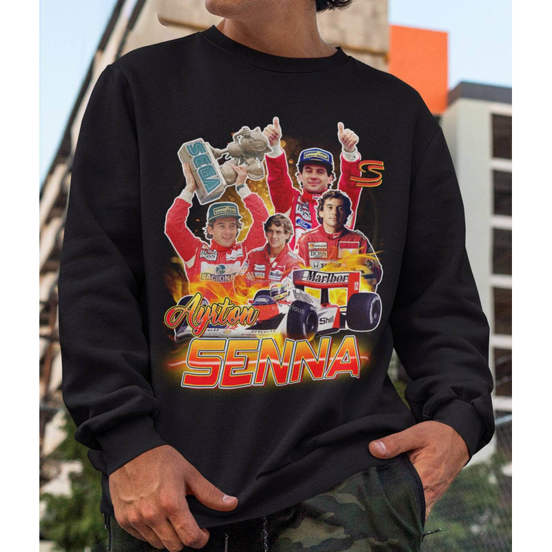 Ayrton Senna Racer Shirt, Fomula One Unisex Sweatshirt, Fan Gift.png