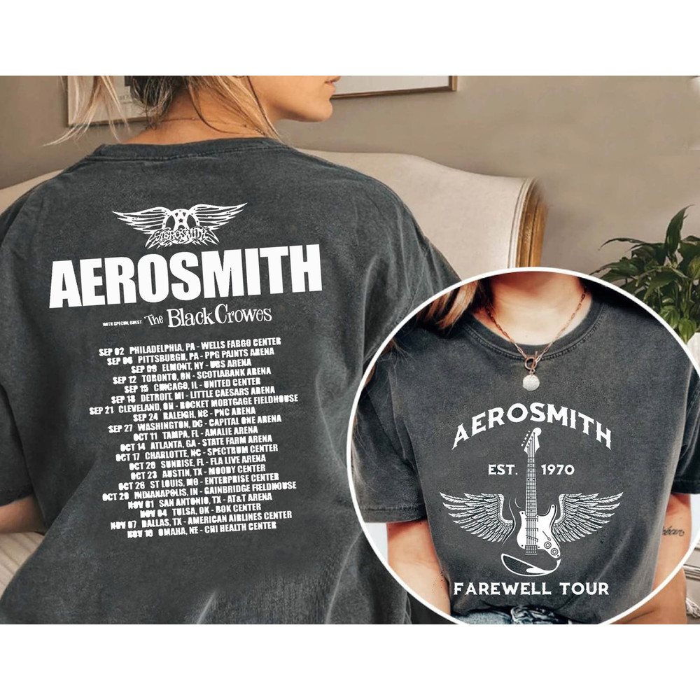Aerosmith Farewell Tour 2023 Shirt, Rock Music Shirt, Rock Band Concert Tour Shirt, 2023 – 2024 Peace Out Tour Shirt, The Black Crowes Time 1.jpg