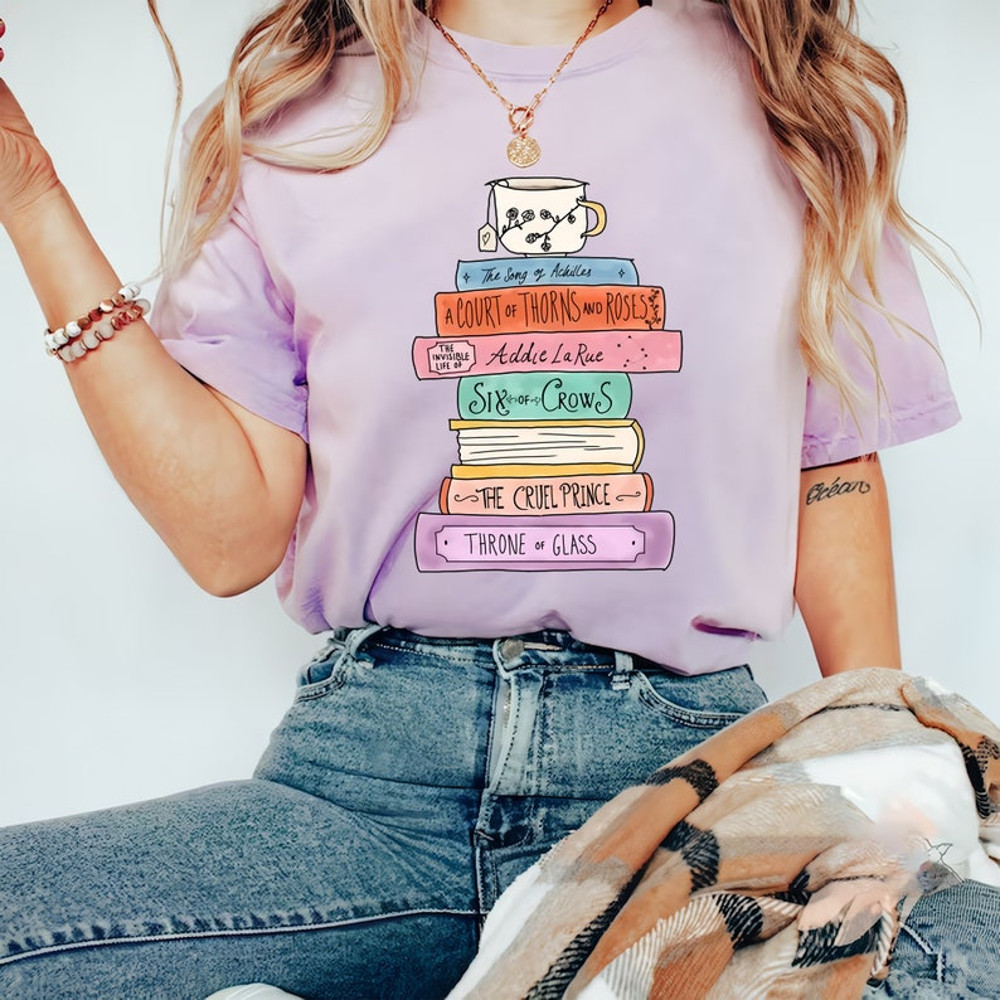 Bookish shirt, ACOTAR Velaris Merch, Six of Crow, A Court Of Thone and Roses, Throne Of Glass, Librarian Reading Shirt.jpg