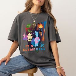disney elemental ember and wade tshirt, elemental chemical reaction sweatshirt, disney pixar elemental, disney family ho