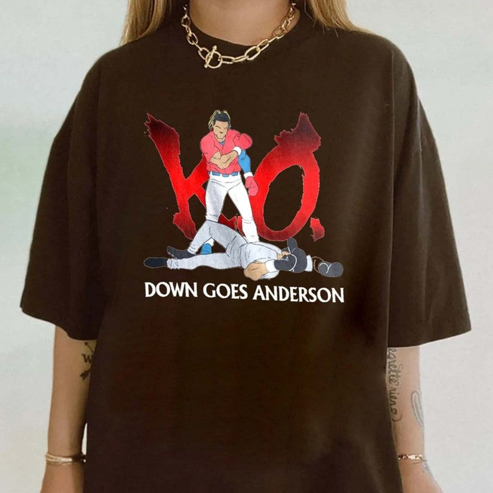 Down Goes Anderson shirt, Jose Ramirez vs Tim Anderson Tshirt, Funny Meme Boxing tee, Trending event sweater, Hoodie.jpg