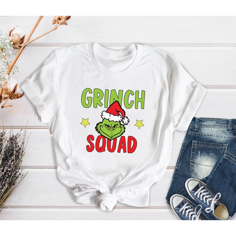 Grinch Squad Shirt, Christmas Grinch Shirt, Grinch Family Shirt, Christmas Pajamas Tee, Merry Grinchmas, Xmas Grinch T-shirt, Christmas Crew.jpg