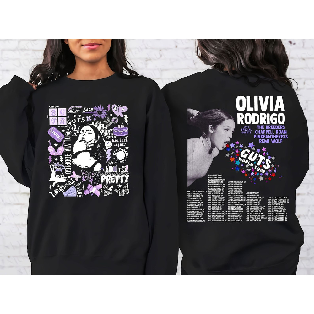 Guts Olivia World Tour Shirt, Vintage Olivia Guts Tour Shirt, Rodrigo World Tour Concert Shirt, Sweatshirt, Hoodie all size.jpg