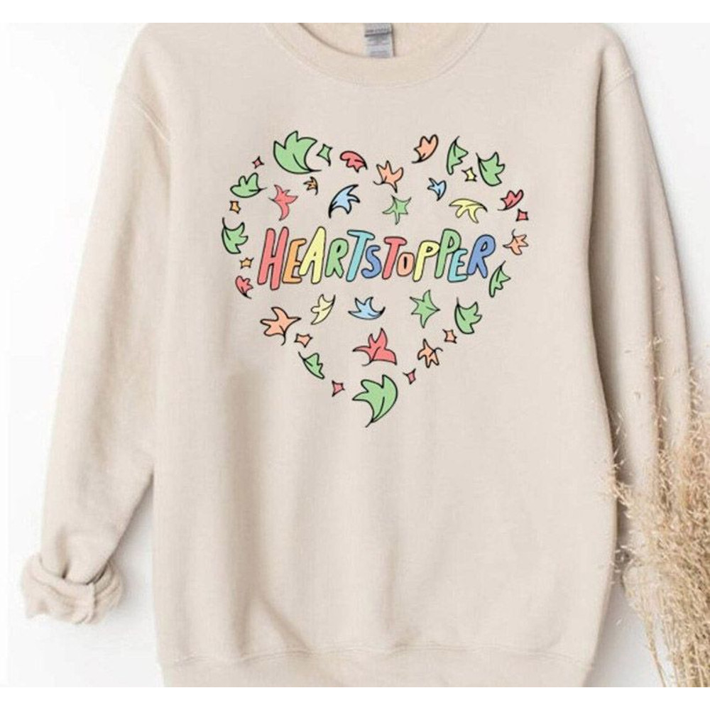 Heartstopper Leaves Shirt Heartstopper Lgbt Long Sleeve Unisex Hoodie Couple Shirt LGBTQ couple shirt.jpg