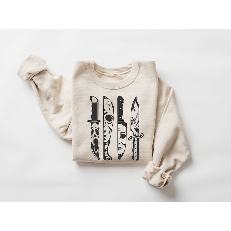 Horror Movie Knives Sweatshirt Halloween Horror Hoodie Halloween Movie Sweatshirt Halloween Costume.jpg