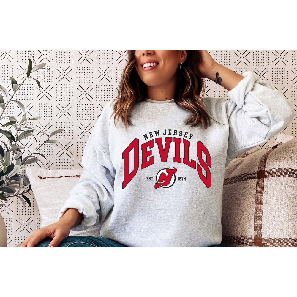 New Jersey Devils Sweatshirt, NJ Hockey Shirt, Vintage Ice Hockey Tee, Jersey Devils Hoodie, 2022–23 New Jersey Devils, New Jersey Unisex.jpg