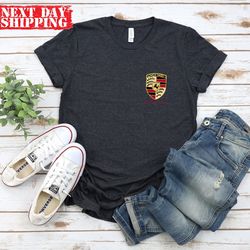 porsche shirt, porsche sweatshirt, motor sport shirt, german sport car shirt, porsche logo shirt