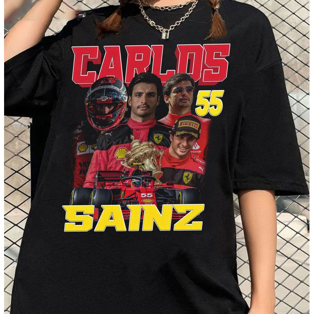 Retro Carlos Sainz Jr Shirt, Formula Racing F1 Crewneck Unisex Hoodie.jpg