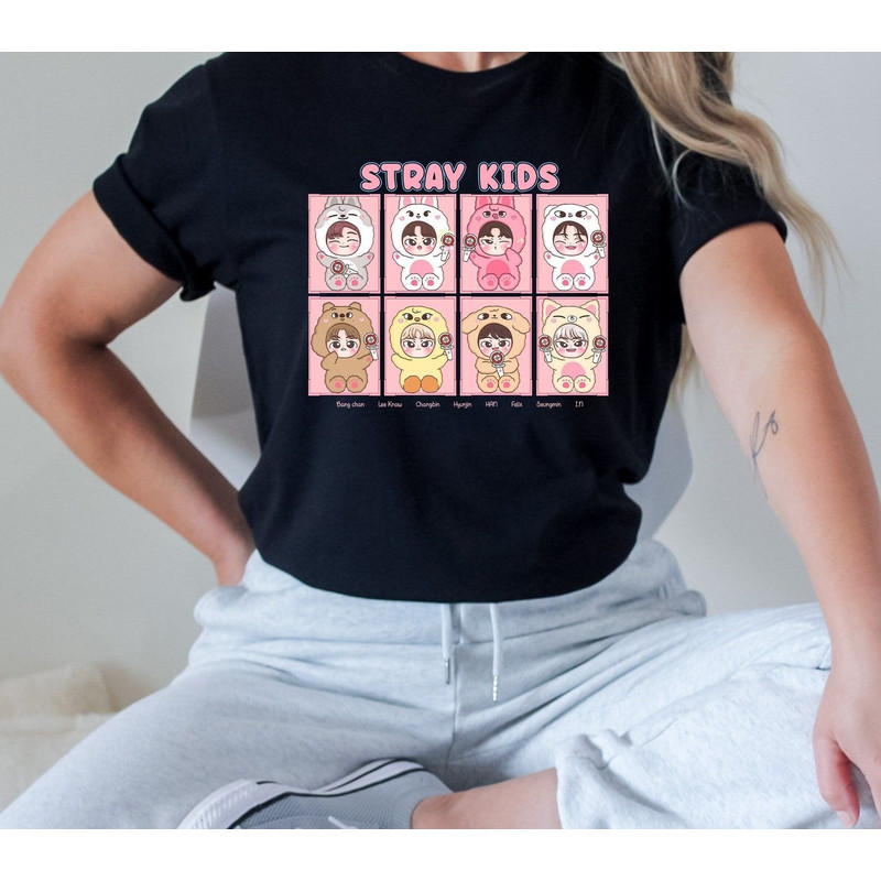 Stray Kids Shirt, Stay Fandom, Fan Made Shirt, K-pop Concert, Short-Sleeve Unisex T-Shirt, SKZ, K-pop Shirt.jpg