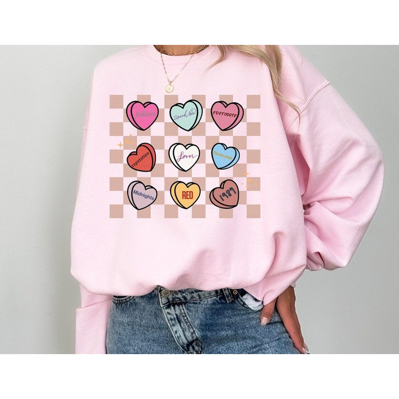 Swiftie Hearts T-shirt, Taylor's Version Valentine Shirt, Funny Quotes On Sweatshirt, Love Quotes Hoodie, Trendy Shirts.jpg