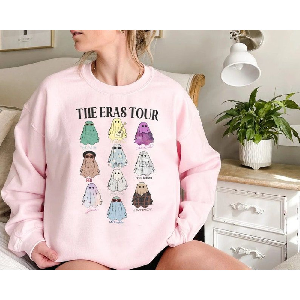 The Eras Tour Cute Ghosts Sweatshirt,Cute Ghost Tour,TS Eras Tour Shirts,Concert Shirt,Lover Merch Tee,Music Shirt,Music Fan Album TShirt.jpg