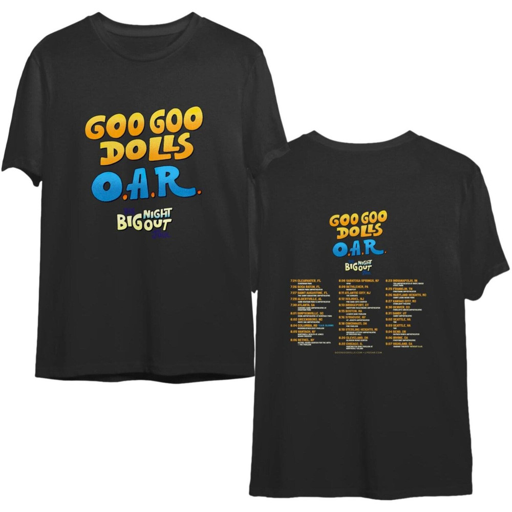 The GooGoo Dolls O.A.R Tour Dates 2023 Shirt, O.A.R Tour 2023 Tour Shirt, O.A.R Tour Unisex Premium T-Shirt, 2023 Rock Tour Tee Shirt.jpg